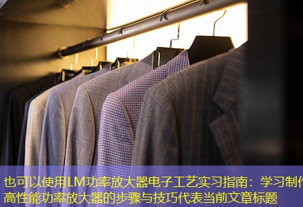 LM功率放大器电子工艺实习指南:学习制作高性能功率放大器的步骤与技巧 LM功率放大器电子工艺实习指南:学习制作高性能功率放大器的步骤与技巧
